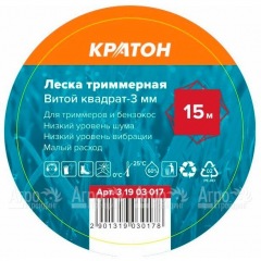 Леска триммерная Кратон Витой квадрат-3 мм в Ульяновске