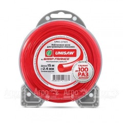 Леска триммерная 2.4 мм 15 м круглая Unisaw в Ульяновске