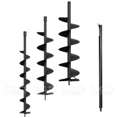 Набор 3 шнека + удлинитель HT-MBSBSET4 для мотобура Haitec в Ульяновске