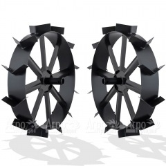 Грунтозацепы ширина 100 мм, диаметр 360 мм, диаметр вала 25 мм, протектор ёлочка для использования с окучником  в Ульяновске