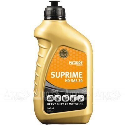 Масло Patriot Supreme HD SAE 30 946 мл для 4-х тактных двигателей в Ульяновске