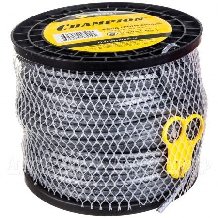 Корд триммерный Champion Platin Saw 4.0мм, 80м (зубчатый)+нож  в Ульяновске