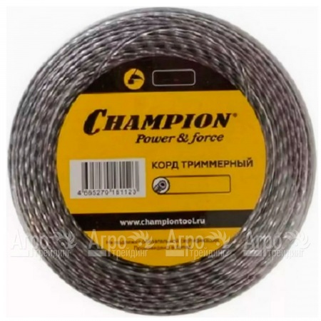Корд триммерный Champion Tri-twist 3.0мм, 50м (витой треугольник)+нож  в Ульяновске