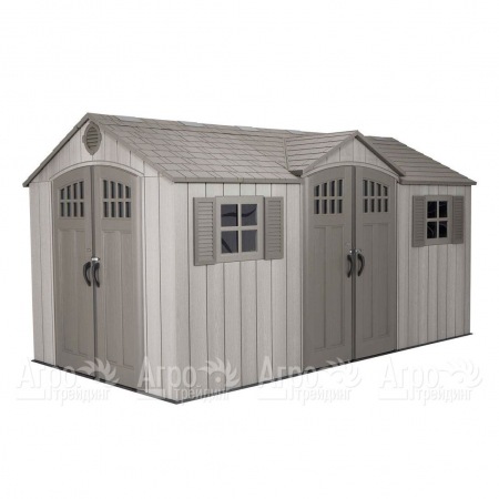 Пластиковый сарай LifeTime WoodLook 15х8 в Ульяновске