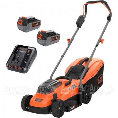 Газонокосилка аккумуляторная Black+Decker BCMW33184L2 в Ульяновске