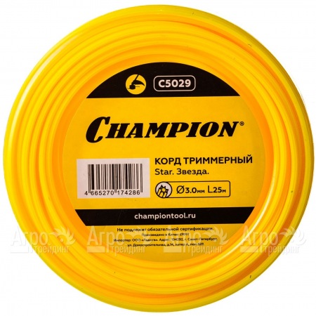 Корд триммерный Champion Star 3.0мм, 25м (звезда)  в Ульяновске