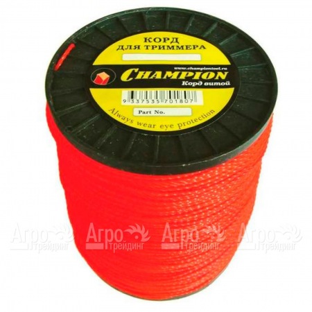 Корд триммерный Champion Twisted Square 2.4мм, 450м (витой квадрат)+нож  в Ульяновске