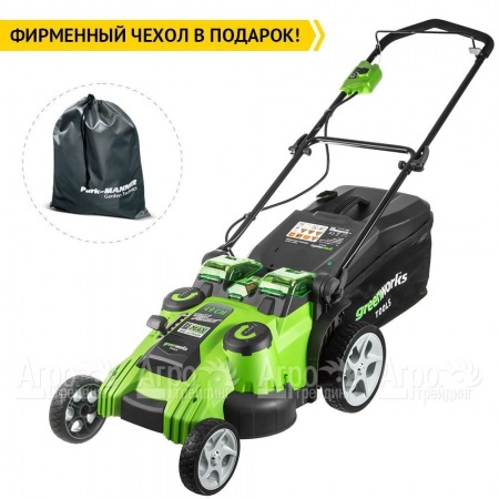 Газонокосилка аккумуляторная GreenWorks G40LM49DBK4  в Ульяновске