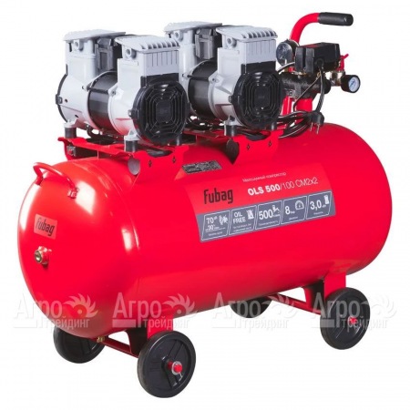 Компрессор безмасляный малошумный Fubag OLS 500/100 CM2х2  в Ульяновске