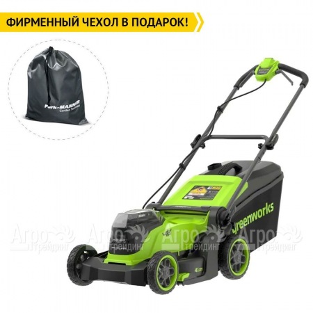 Газонокосилка аккумуляторная GreenWorks GD24X2LM411 2х4 Ач  в Ульяновске