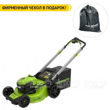 Газонокосилка аккумуляторная GreenWorks GD40LM48SP 8 Ач в Ульяновске