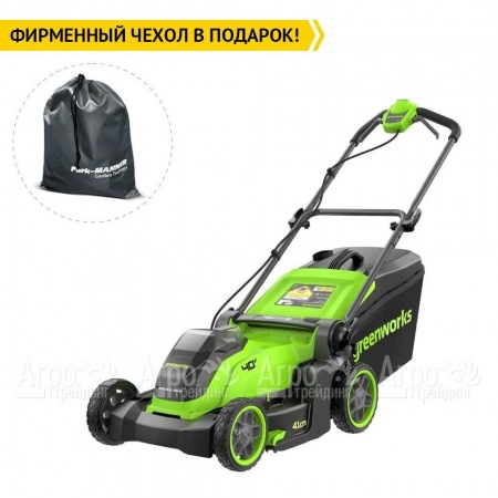Газонокосилка аккумуляторная GreenWorks GD40LM411 4 Ач в Ульяновске