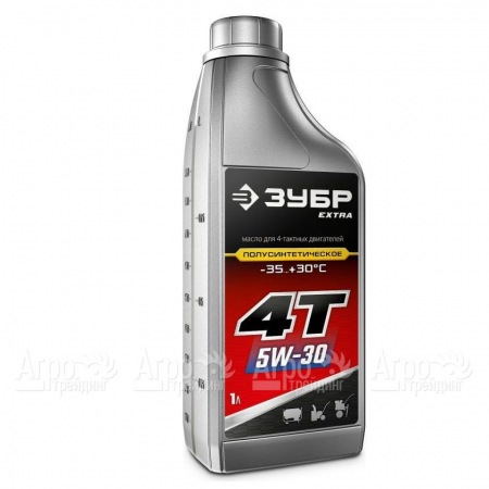 Масло полусинтетическое зимнее Зубр Extra 4Т-5W30 1 л для 4-х тактных двигателей в Ульяновске