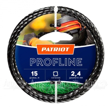 Леска триммерная Patriot Profline D 2.4 мм L 15 м в Ульяновске