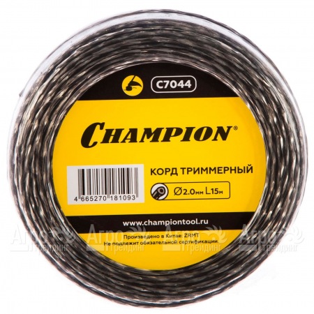 Корд триммерный Champion Tri-twist 2.0мм, 15м (витой треугольник)  в Ульяновске