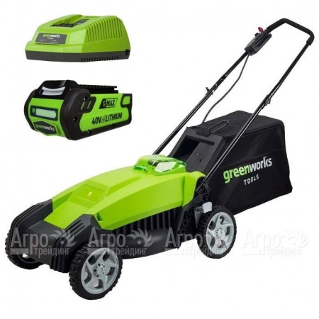 Газонокосилка аккумуляторная GreenWorks G-Max G40LM35 40V 35 см (без аккумулятора и ЗУ)  в Ульяновске