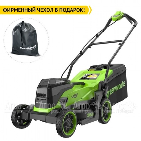 Газонокосилка аккумуляторная GreenWorks GD24X2LM361 2х4 Ач в Ульяновске
