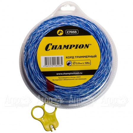 Корд триммерный Champion Sky-cutter 2.0мм, 126м (витой квадрат)+нож  в Ульяновске