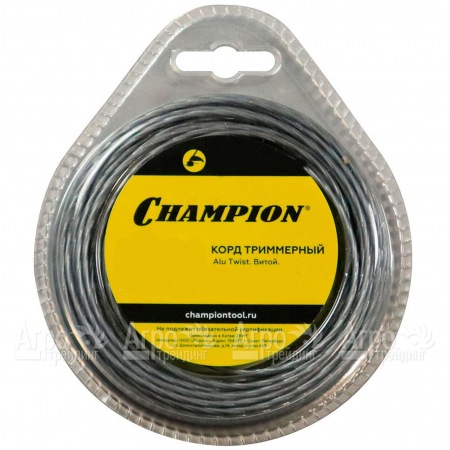 Корд триммерный Champion Alu Twist 2.0мм, 13м (витой)+нож  в Ульяновске