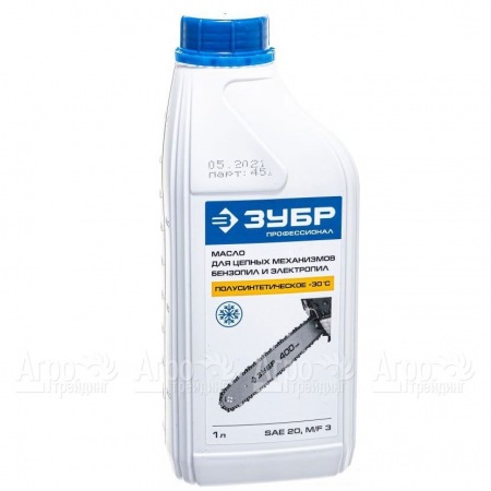 Масло полусинтетическое Зубр 1 л для смазки цепей в Ульяновске