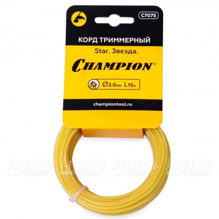 Корд триммерный Champion Star 2.0мм, 15 м (звезда) в Ульяновске